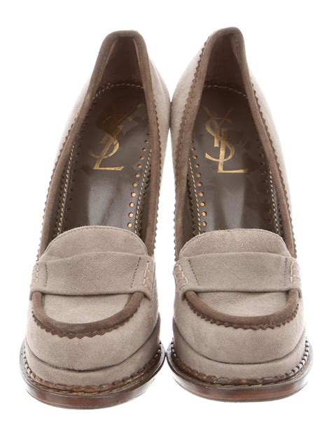 ysl platform loafers|yves saint laurent flats.